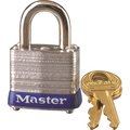 Master Lock Padlock Steel 9/16In Vrtcl Ka 7KA  P491